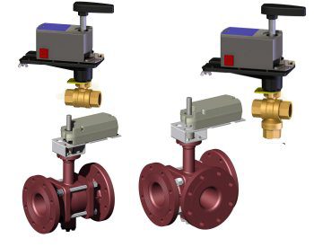 2 Way & 3 Way Actuated Ball Valves